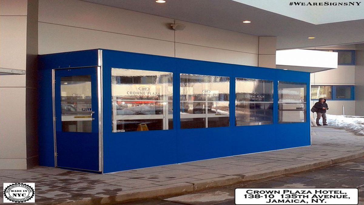 Temporary Vestibules Installation Battery Park City NY